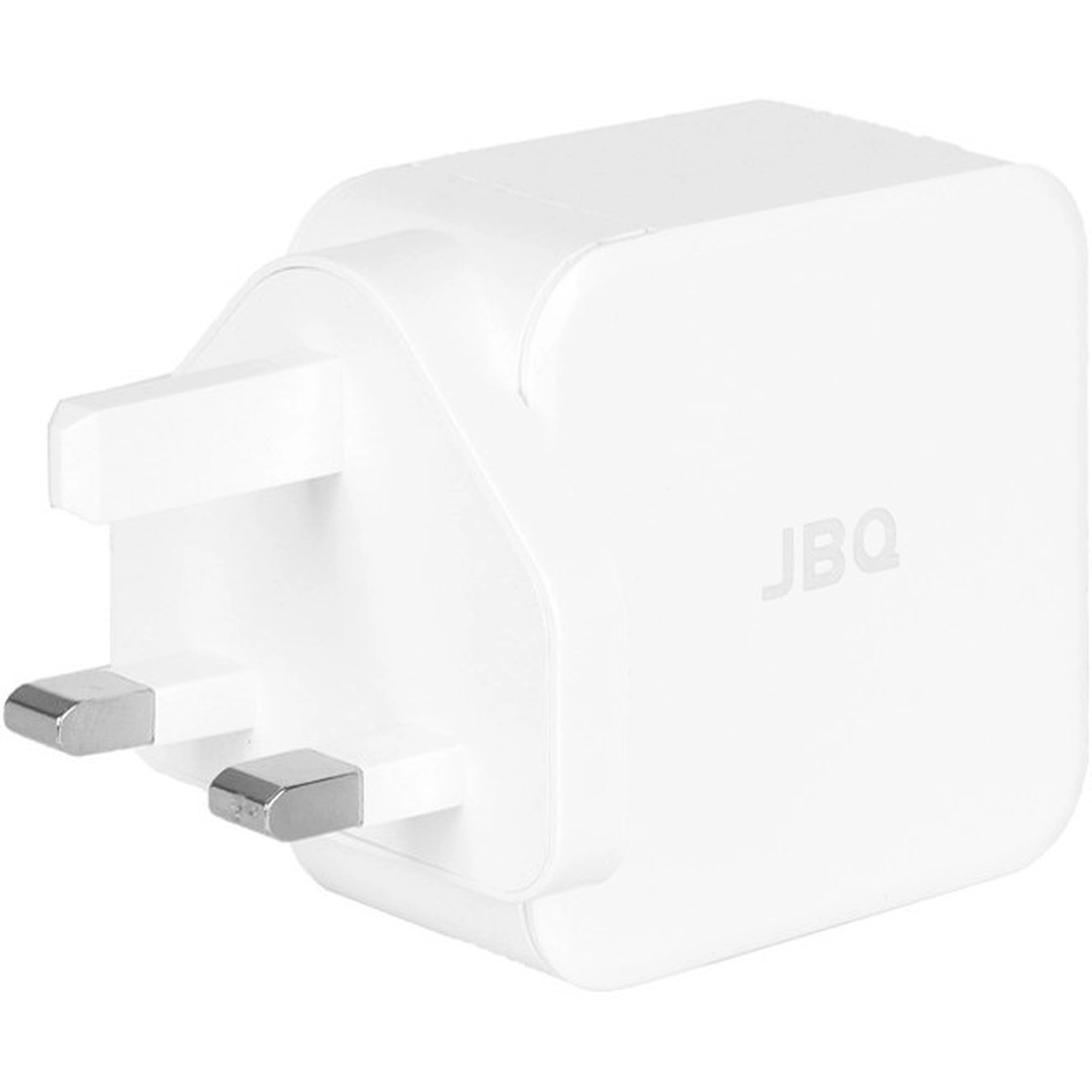 شارژر دیواری فست دو پورت JBQ مدل HC-12F2 30W همراه با کابل آیفون - سفید - پک ضعیف (گارانتی یکساله رصاصی)